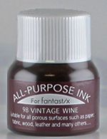 98 Vintage Wine Tsukineko All Purpose Ink 15mls