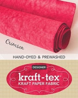 kraft-tex® Designer Colors Hand-Dyed & Prewashed Rolls - Crimson