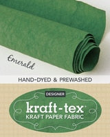 kraft-tex® Designer Colors Hand-Dyed & Prewashed Rolls - Emerald