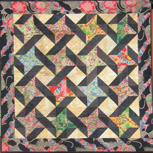 Oriental Friends Quilt Pattern by Cecile Whatman