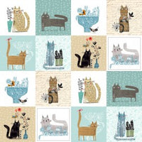Raining Cats and Dogs Patchwork Fabric