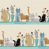 Raining Cats and Dogs Patchwork Fabric