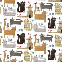 Raining Cats and Dogs Patchwork Fabric