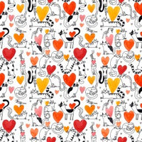 Raining Cats and Dogs Patchwork Fabric