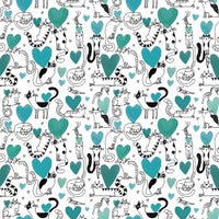Raining Cats and Dogs Patchwork Fabric