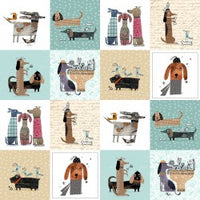 Raining Cats and Dogs Patchwork Fabric