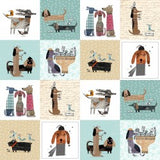 Raining Cats and Dogs Patchwork Fabric