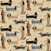 Raining Cats and Dogs Patchwork Fabric