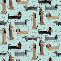 Raining Cats and Dogs Patchwork Fabric