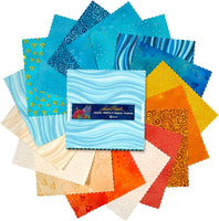 Seaside by Laurel Burch for Clothworks -10 inch charm pack