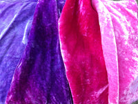 Hand dyed silk velvet bundles - Spring