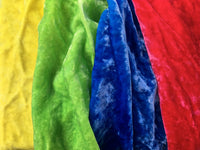 Hand dyed silk velvet bundles - Summer