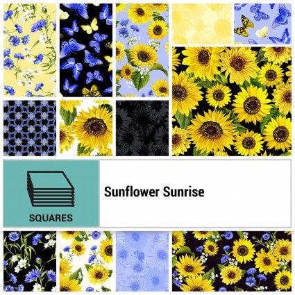 Sunflower Sunrise by Kanvas Studio -10 inch charm pack